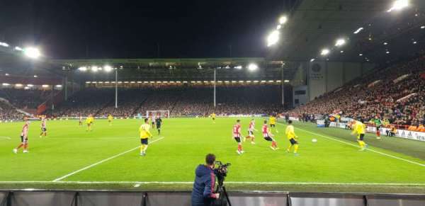 Bramall Lane, section: BL3, row: F, seat: 148