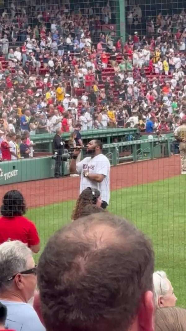 Fenway Park, section: Field Box 38, row: J, seat: 5