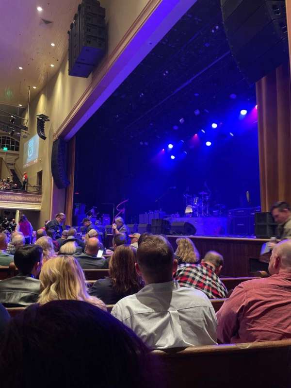 Ryman Auditorium, section: MF-1, row: M, seat: 5
