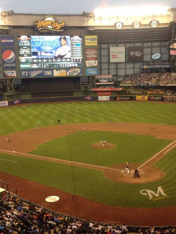 American Family Field, section: 332, row: 1, seat: 8