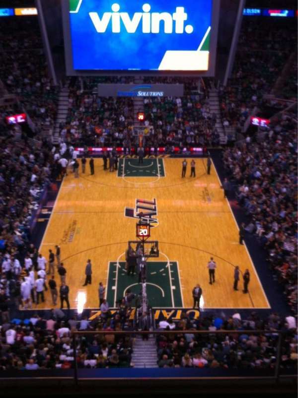 Delta Center, section: 102, row: 8, seat: 4