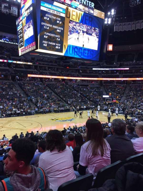 Ball Arena, section: 104, row: 17, seat: 12
