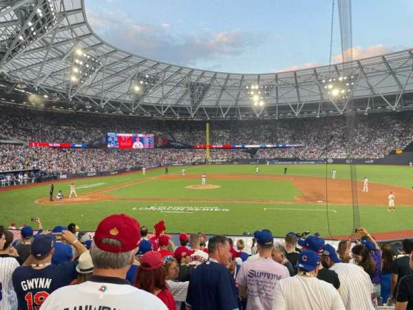 London Stadium, section: 112, row: 19, seat: 232