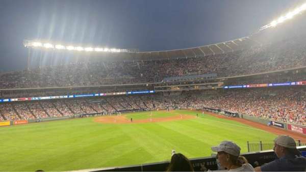 Kauffman Stadium, section: Miller Lite Rail, row: C, seat: SR