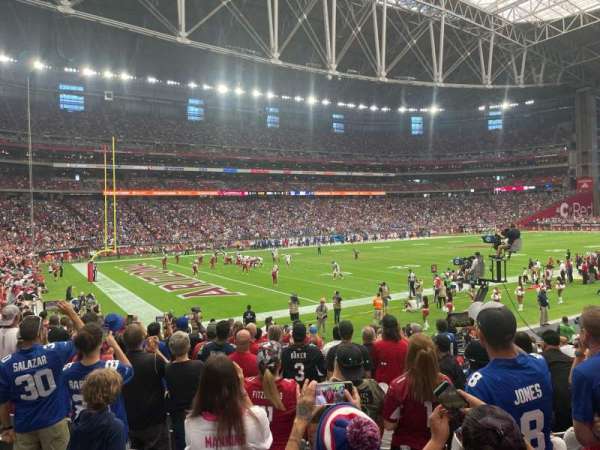 State Farm Stadium, section: 114, row: 15, seat: 10