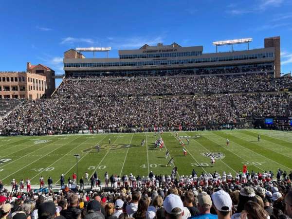 Folsom Field, section: 106, row: 40, seat: 17