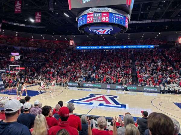 McKale Center, section: LO 15, row: 9, seat: 2