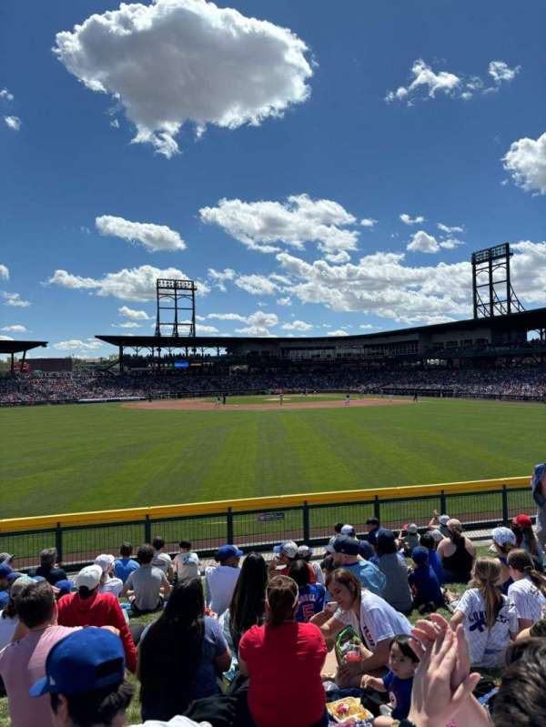 Sloan Park, section: LF Lawn, row: GA