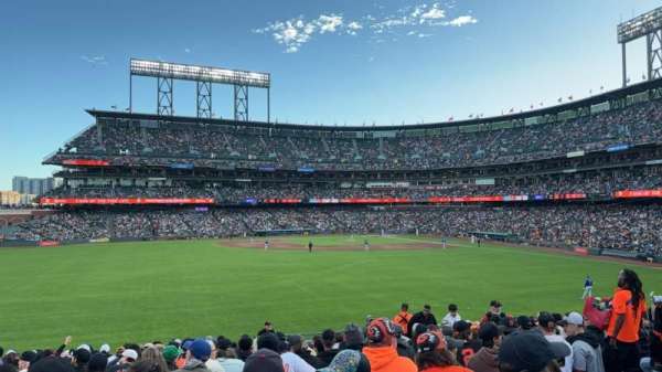 Oracle Park, section: 140, row: 21, seat: 10