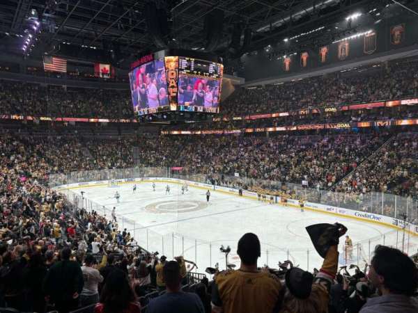 T-Mobile Arena, section: 19, row: V, seat: 4