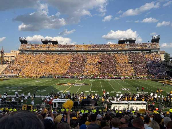 Faurot Field, section: 121, row: 27, seat: 8