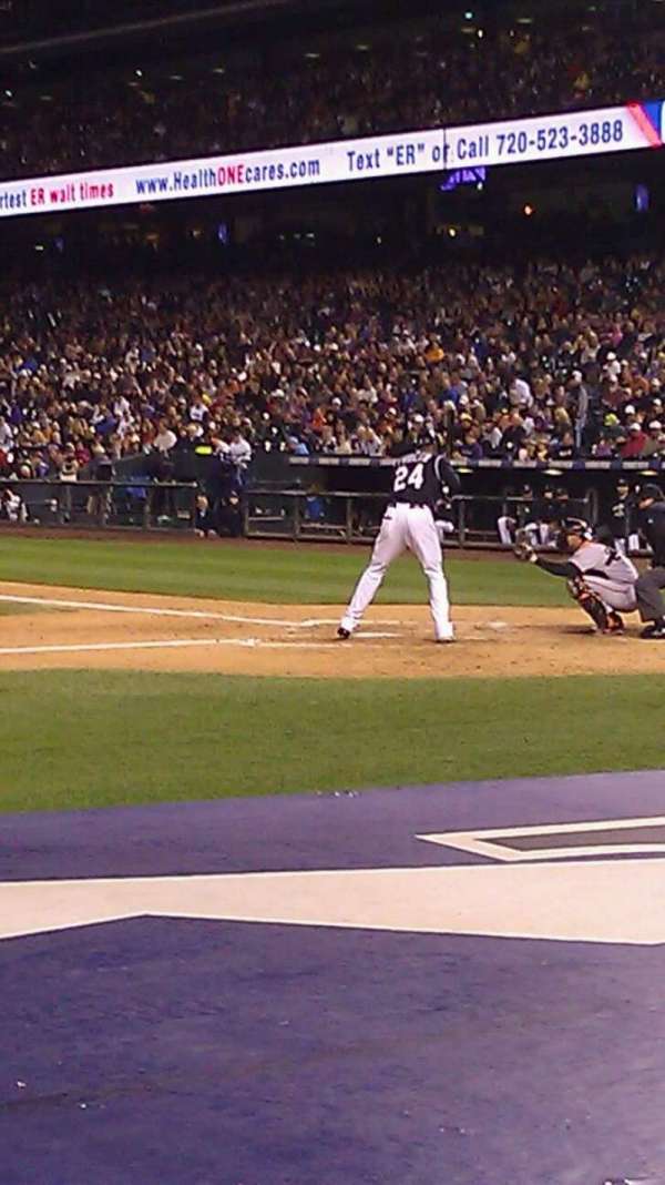 Coors Field, section: 137, row: 5, seat: 7