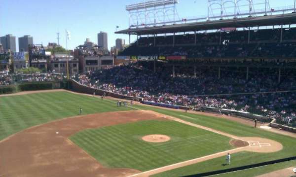 Wrigley Field, section: 308L, row: 1, seat: 22