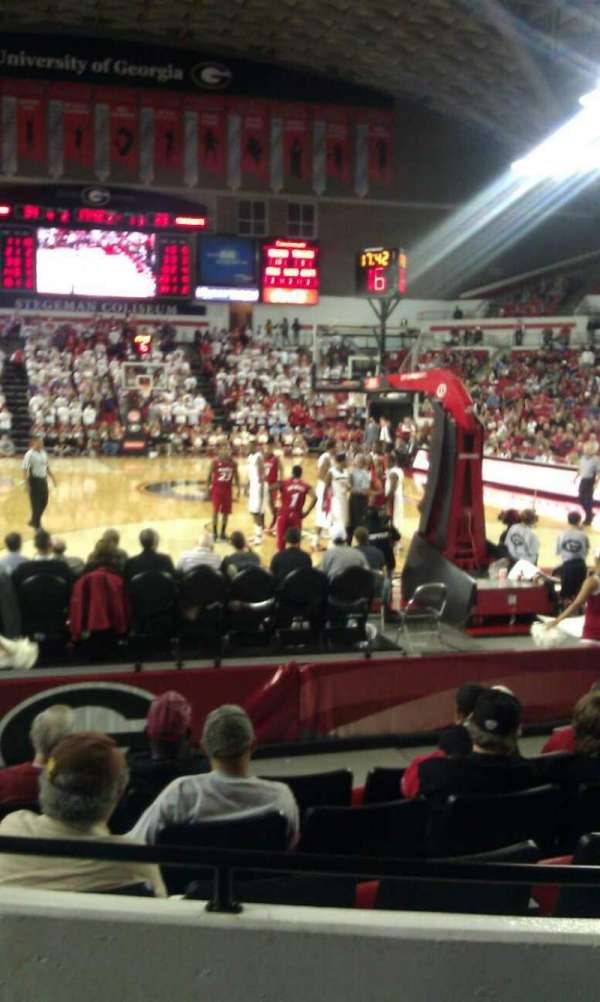 Stegeman Coliseum, section: N, row: 3, seat: 6