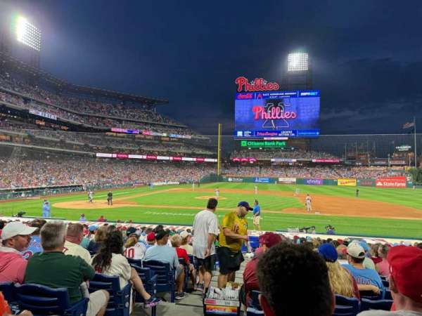 Citizens Bank Park, section: 116, row: 19, seat: 18