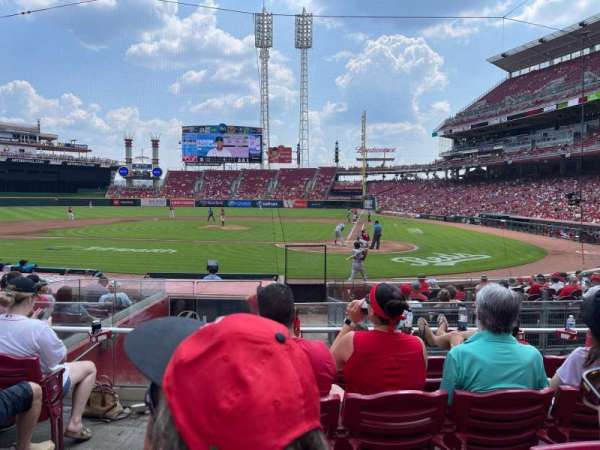 Great American Ball Park, section: 120, row: Q, seat: 9