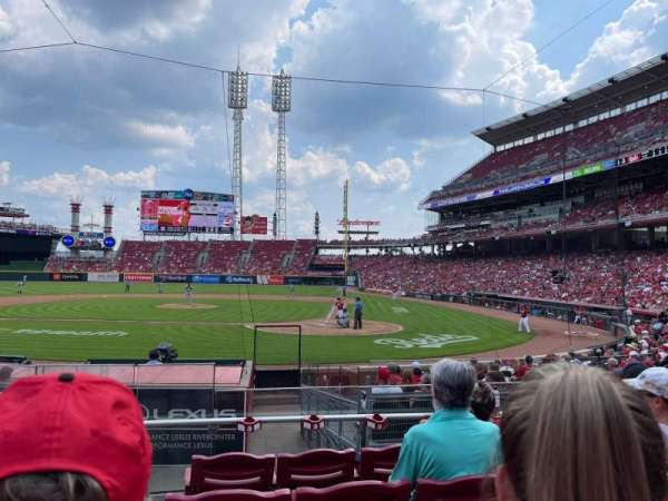 Great American Ball Park, section: 120, row: Q, seat: 9