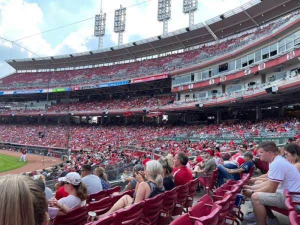 Great American Ball Park, section: 120, row: Q, seat: 9