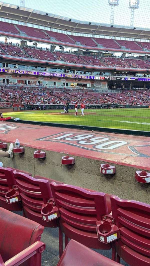 Great American Ball Park, section: 130, row: H, seat: 5