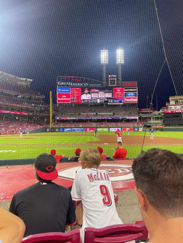 Great American Ball Park, section: 130, row: H, seat: 5