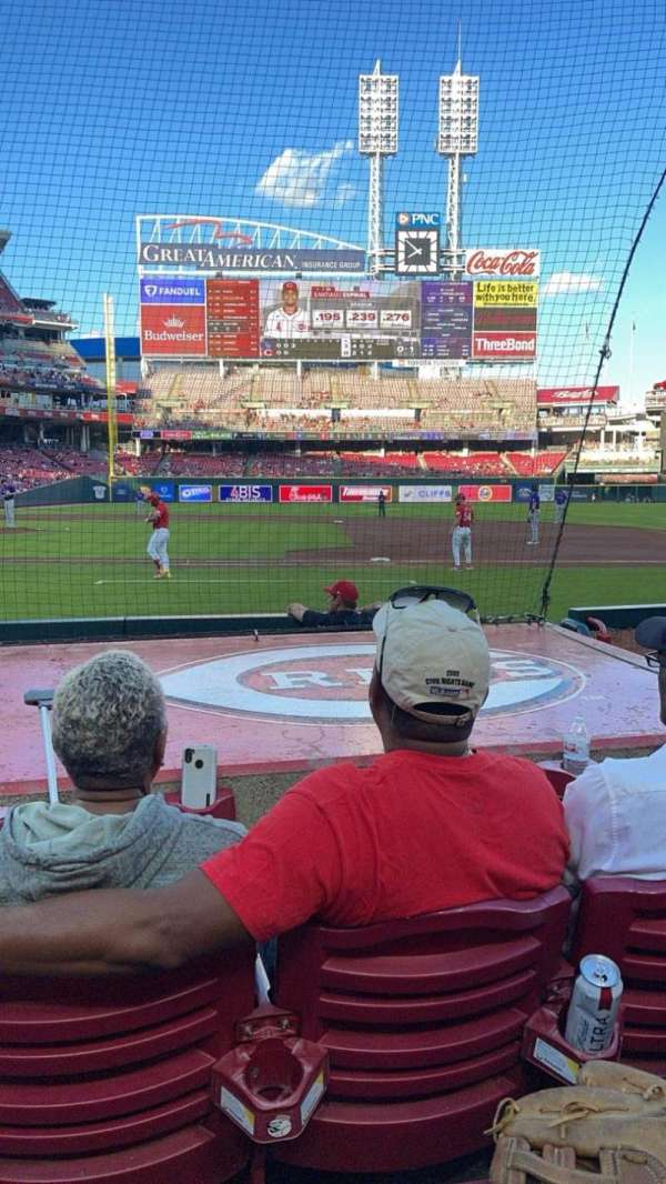 Great American Ball Park, section: 130, row: H, seat: 5