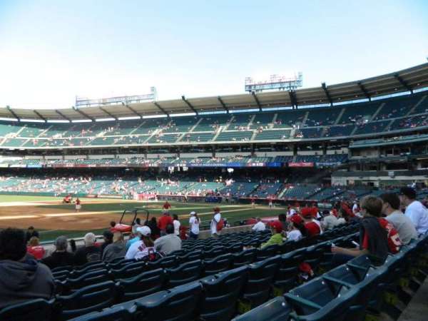Angel Stadium, section: 109, row: M, seat: 2