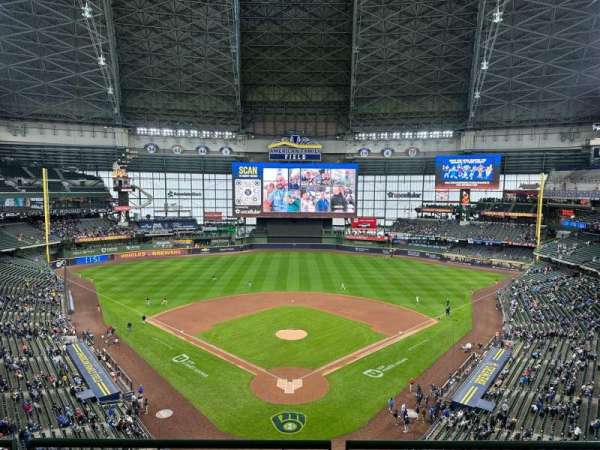 American Family Field, section: 422, row: 3, seat: 12