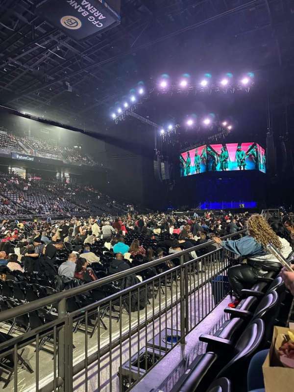 CFG Bank Arena, section: 105, row: B, seat: 20