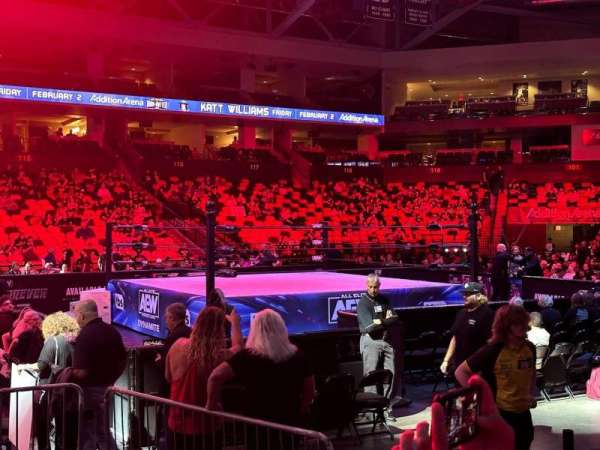 Addition Financial Arena, section: 107, row: E, seat: 7