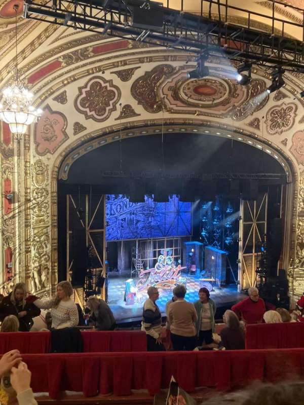 Cadillac Palace Theater, section: Balcony L, row: F, seat: 9