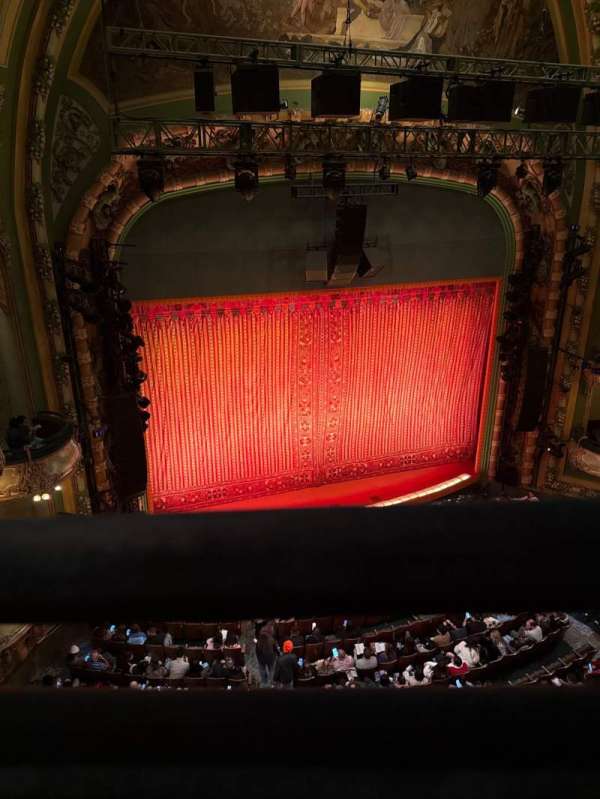 New Amsterdam Theatre, section: Balcony L, row: A, seat: 9