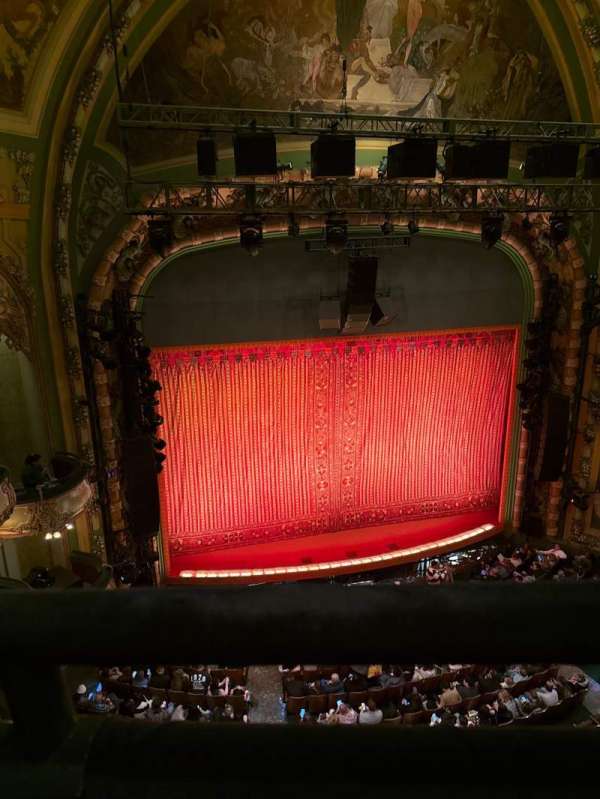 New Amsterdam Theatre, section: Balcony L, row: A, seat: 5
