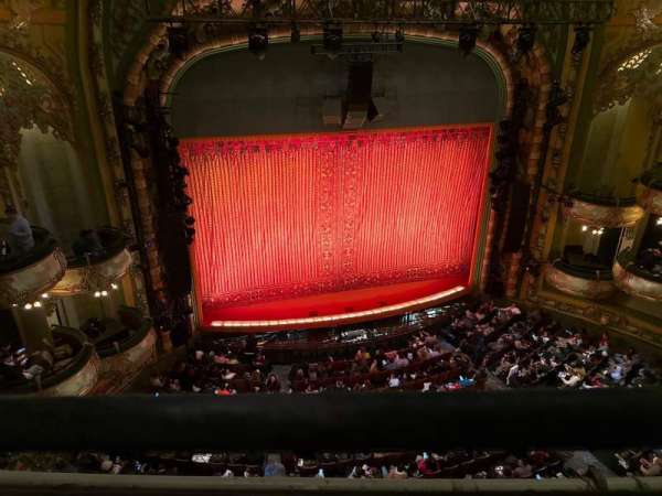New Amsterdam Theatre, section: Balcony l, row: A, seat: 3