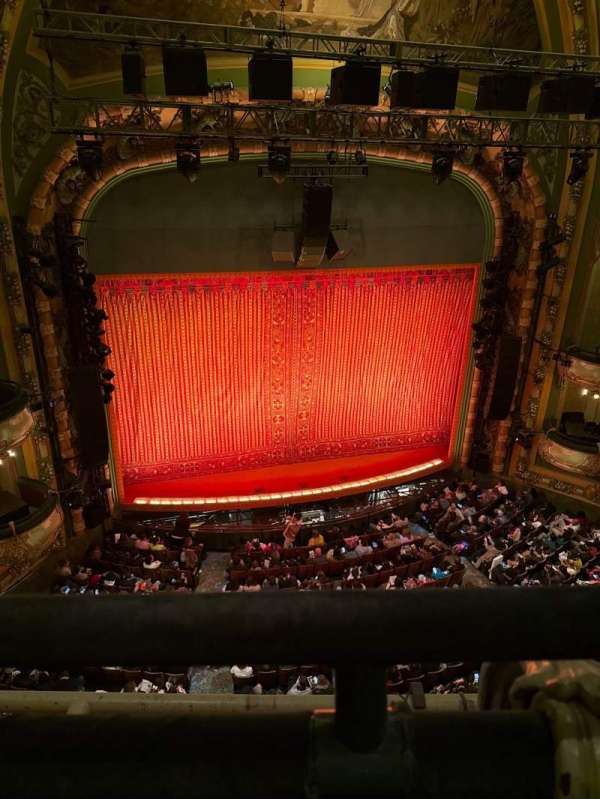 New Amsterdam Theatre, section: Balcony L, row: A, seat: 1