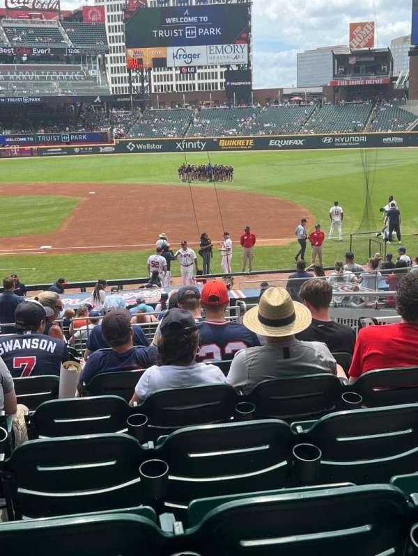 Truist Park, section: 118, row: 9, seat: 4