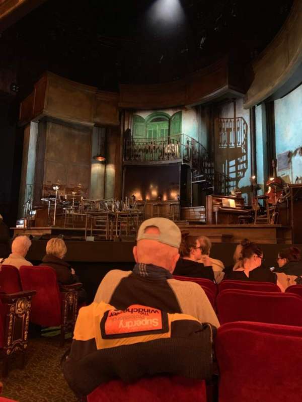 Walter Kerr Theatre, section: Orchestra R, row: G, seat: 4