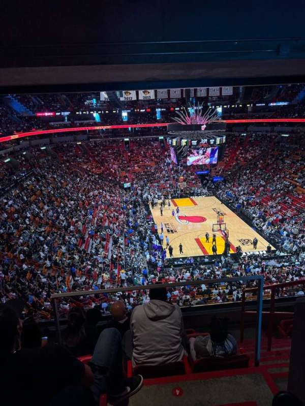 Kaseya Center, section: 302, row: 6, seat: 2