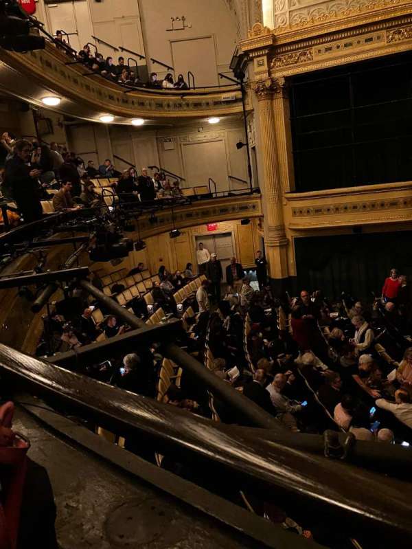 Hudson Theatre, section: Dress Circle R, row: A, seat: 14