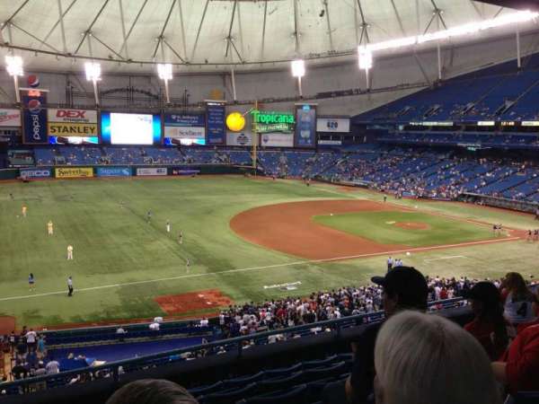 Tropicana Field, section: 217, row: G, seat: 1