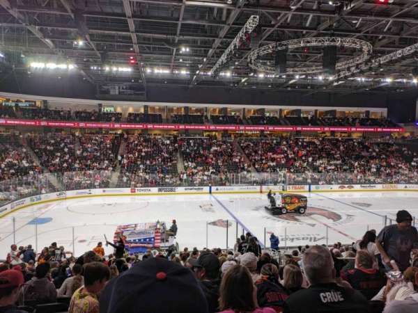 Acrisure Arena, section: 106, row: W, seat: 7