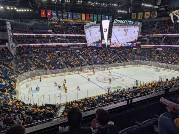 Bridgestone Arena, section: 213, row: F, seat: 13
