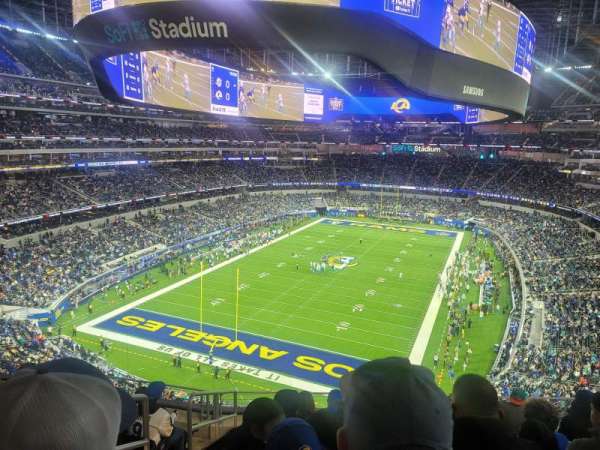 SoFi Stadium, section: 312, row: 15, seat: 22