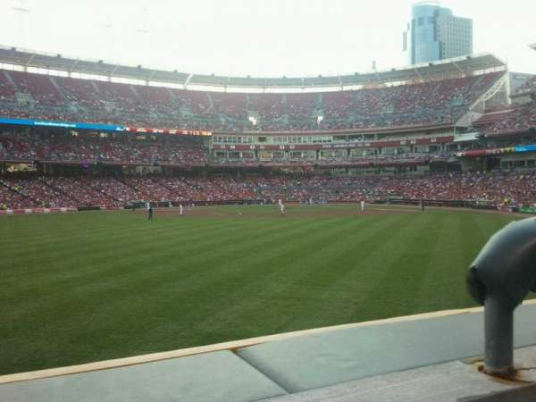 Great American Ball Park, section: 101, row: a, seat: 2