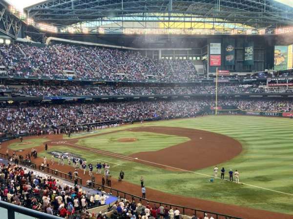 Chase Field, section: 205, row: 2, seat: 1