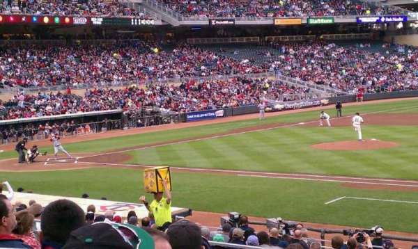 Target Field, section: 107, row: 7, seat: 10