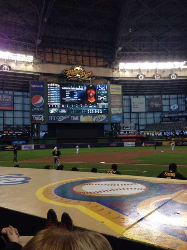 American Family Field, section: 122, row: 5, seat: 1