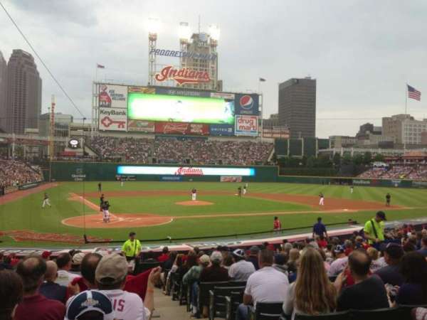 Progressive Field, section: 151, row: R, seat: 1