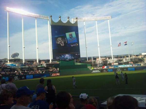 Kauffman Stadium, section: 116, row: F, seat: 10