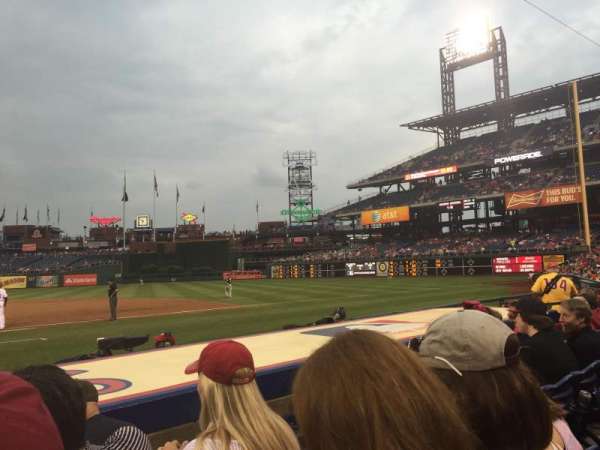 Citizens Bank Park, section: 116, row: 4, seat: 18