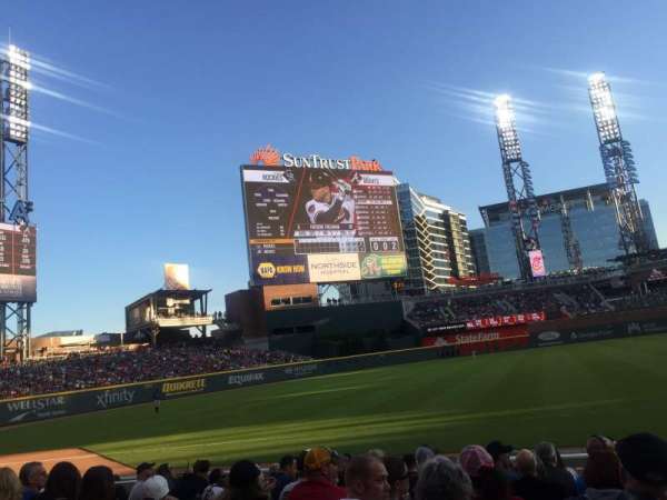 Truist Park, section: 38, row: 10, seat: 1